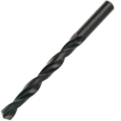 10 mm HSS Drill Bit – Industrial-Grade High Speed Steel Twist Drill for Large 10 mm Holes in Metal, Structural Steel, Wood and Plastics, Long-Life Cutting Edges